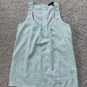 Pastel green printed tank blouse